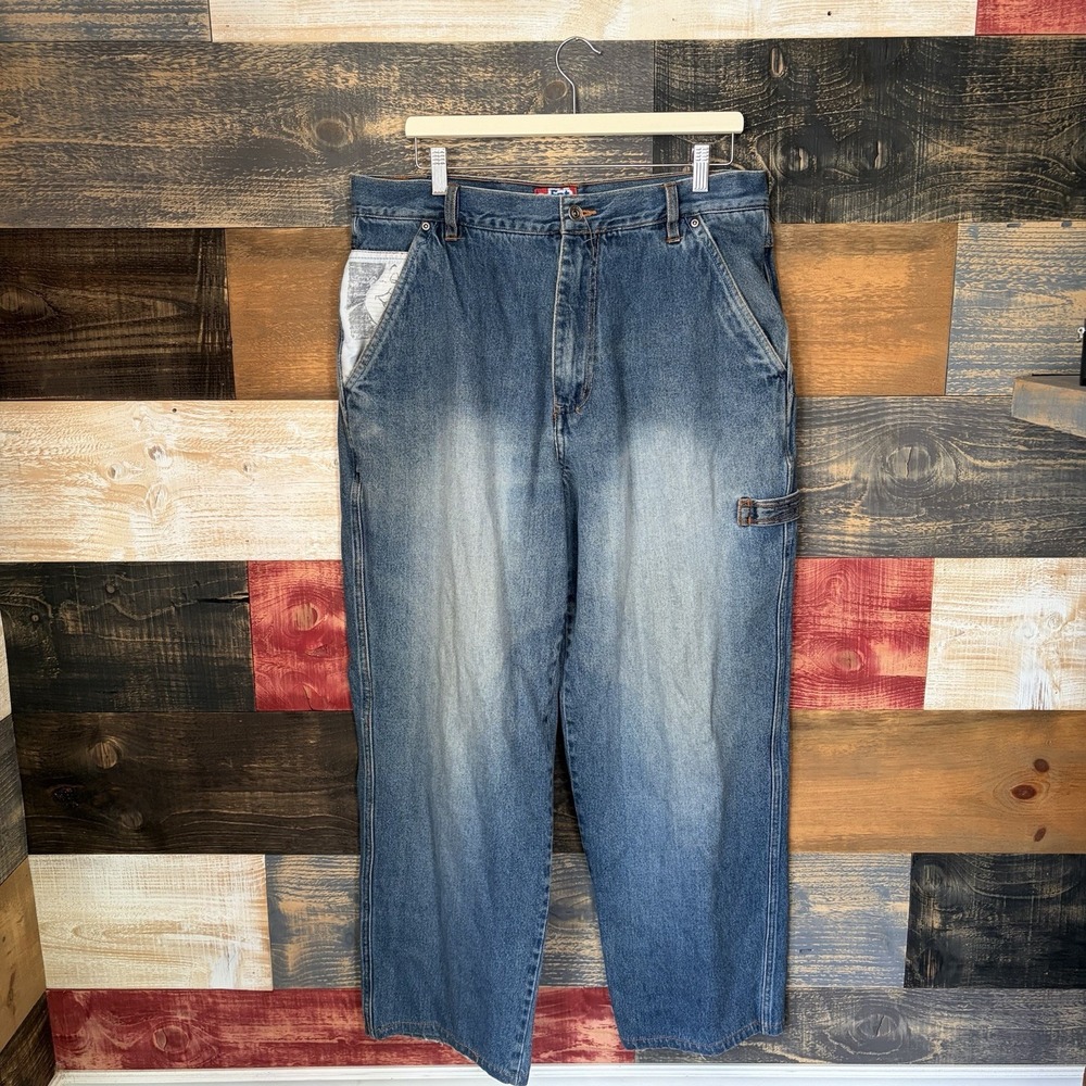 Elisabetta Franchi Wide Leg Flare Jeans Baggy Blue PJ40D21E1 Womens 26